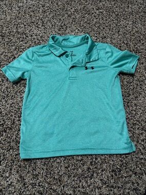 Under Armour Boys' Teal Performance Polo